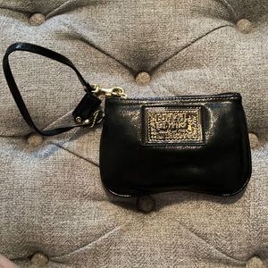 COACH black wristlet